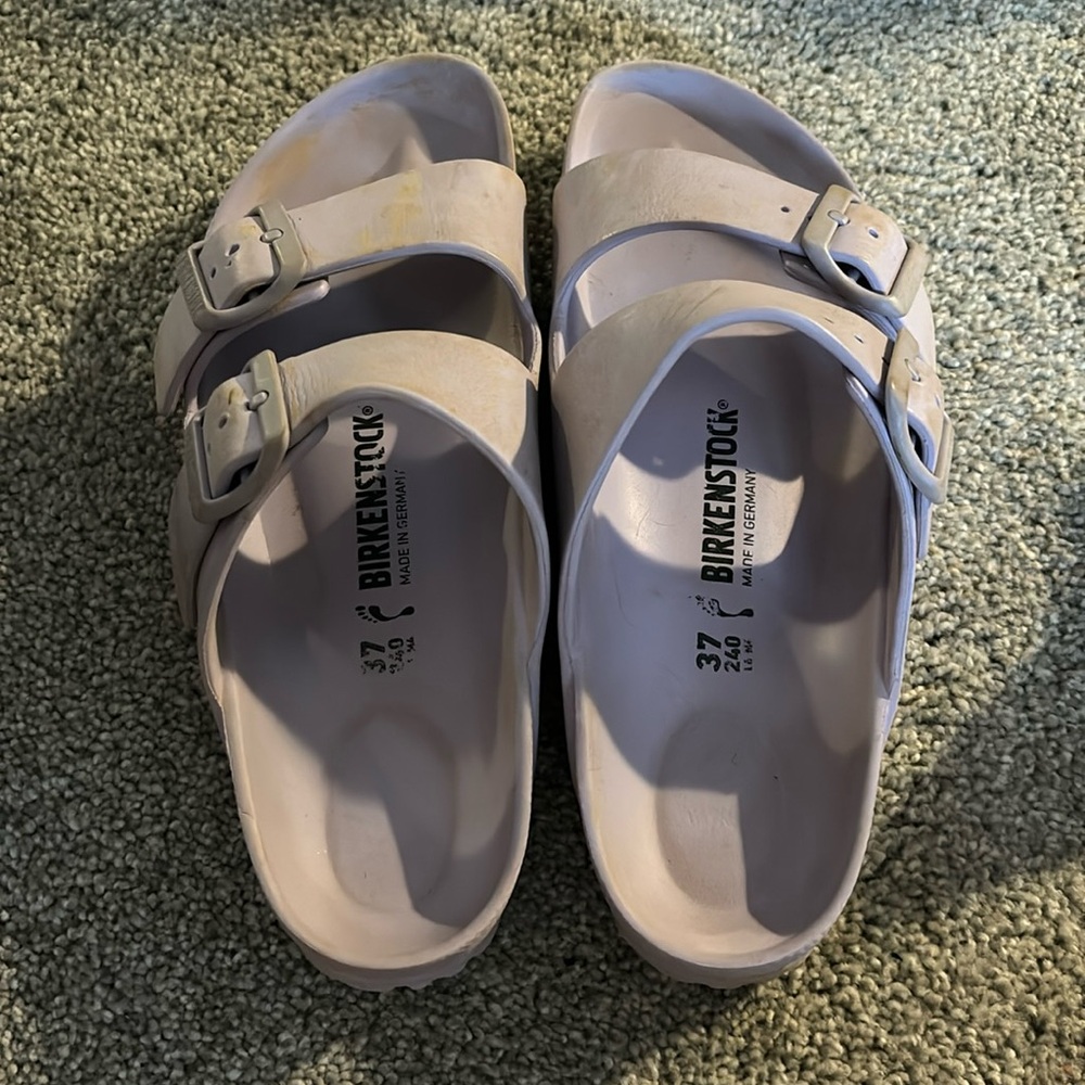 Rubber Purple Birkenstocks